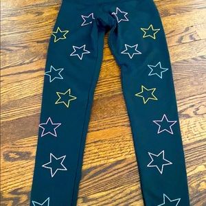 Soulcycle x BeachRiot star detail leggings